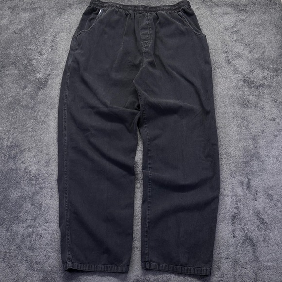 crazy shirts Other - Crazy Shirts Pants Mens XXL Black Elastic Waist Relaxed Fit Cotton Wide Leg